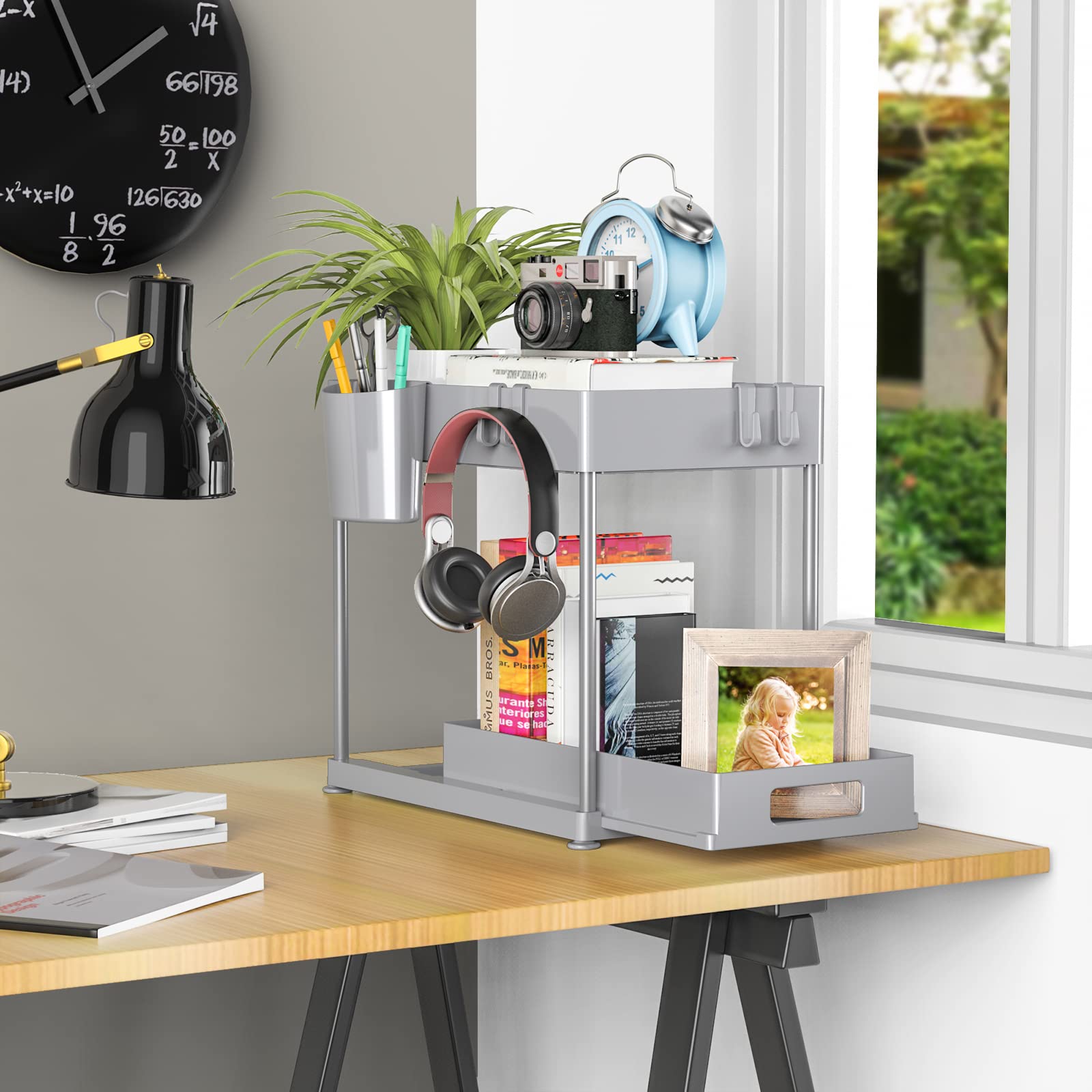 Under Sink Organizers and Storage, 2 Pack Large Capacity Heavy Load