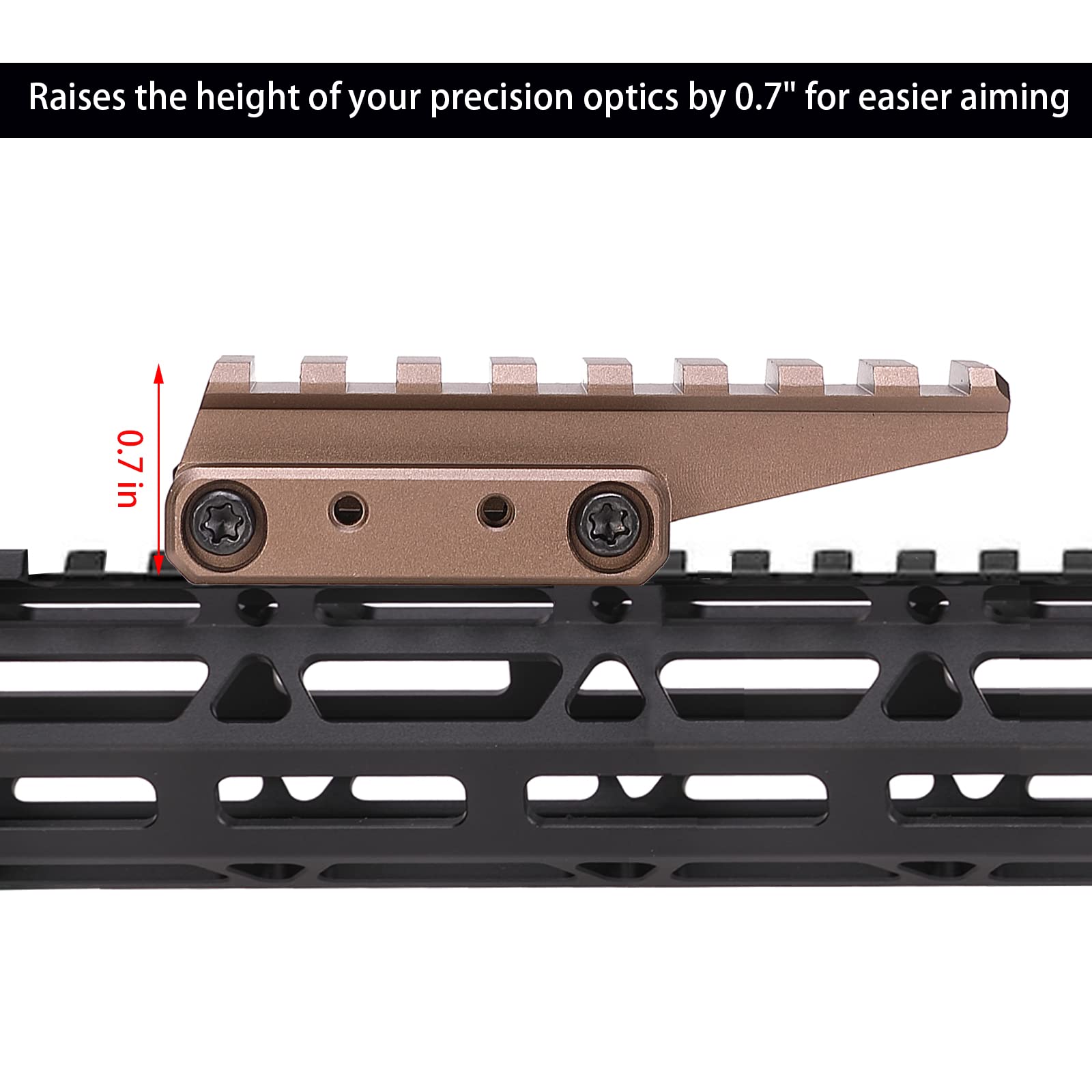 Optics Riser Rail Snapklik.com : Optic Riser Mount Picatinny Rail Fast Riser Red Dot ...
