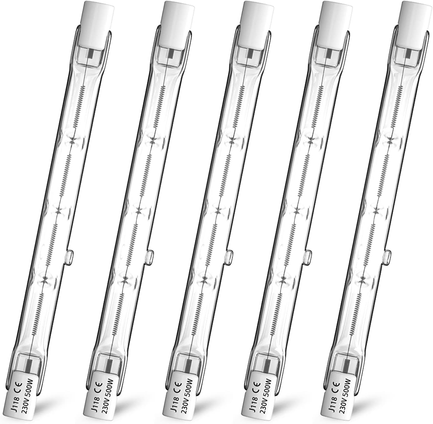 R7S Halogen Light Bulb 118mm 300W 230V, R7S Halogen Rod 118 mm Dimmable ...