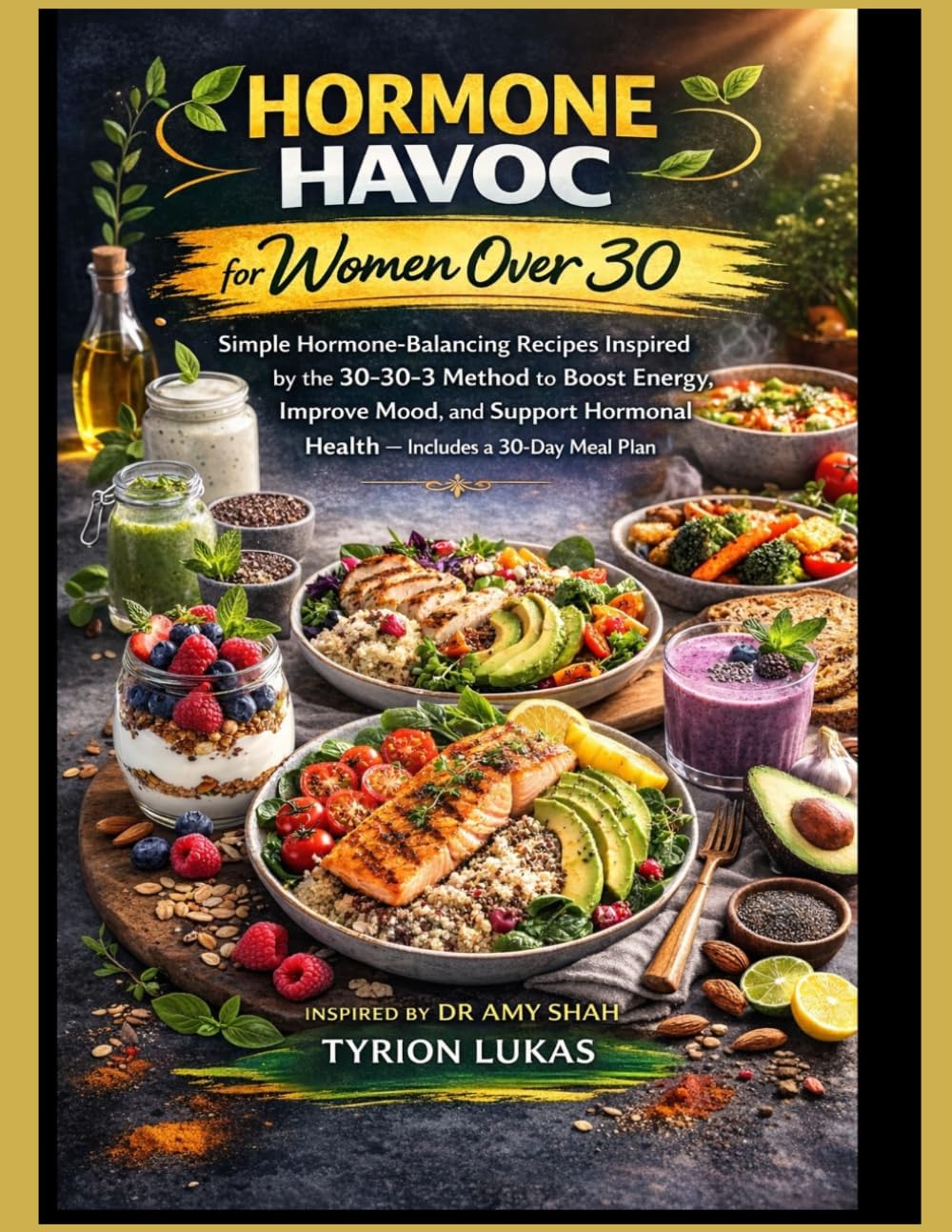 Hormone Havoc Cookbook for Women Over 30: Simple Hormone-Balancing Recipes Inspired by the 30-30-3 Method to Boost Energy, Improve Mood, and Support Hormonal Health — Includes a 30-Day Meal Plan