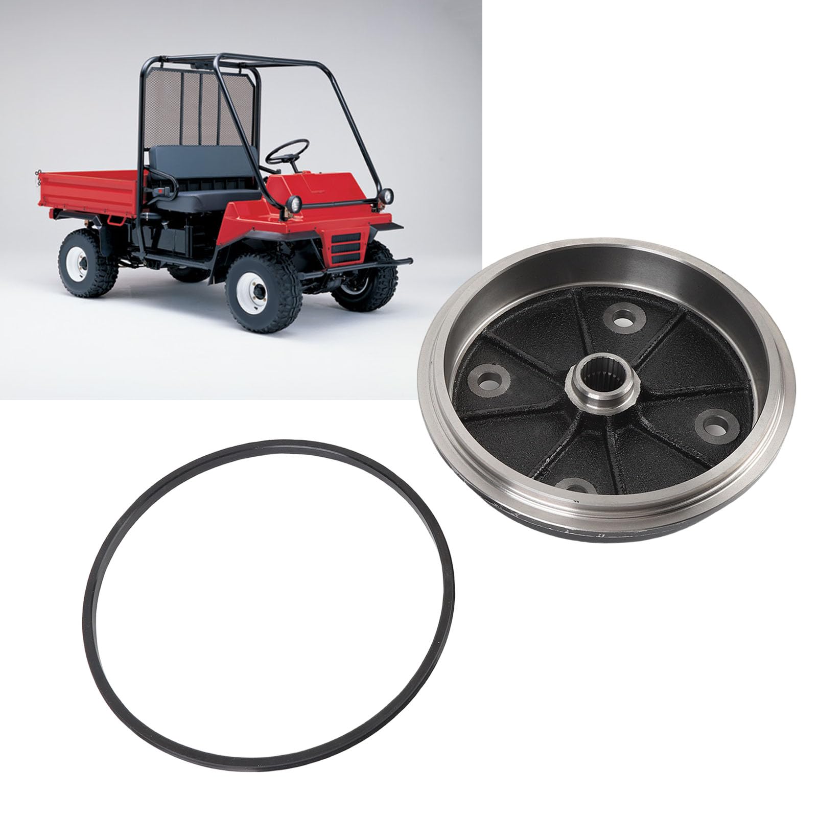 Luocute Set Anelli di Tenuta per Tamburo Freno Anteriore, Lega di Acciaio per 2500 2510 1994 1995 1996 1997 1998 1999 2000 2001 con Guarnizione e Bulloni Ad Aletta, 410381227 41038 1227