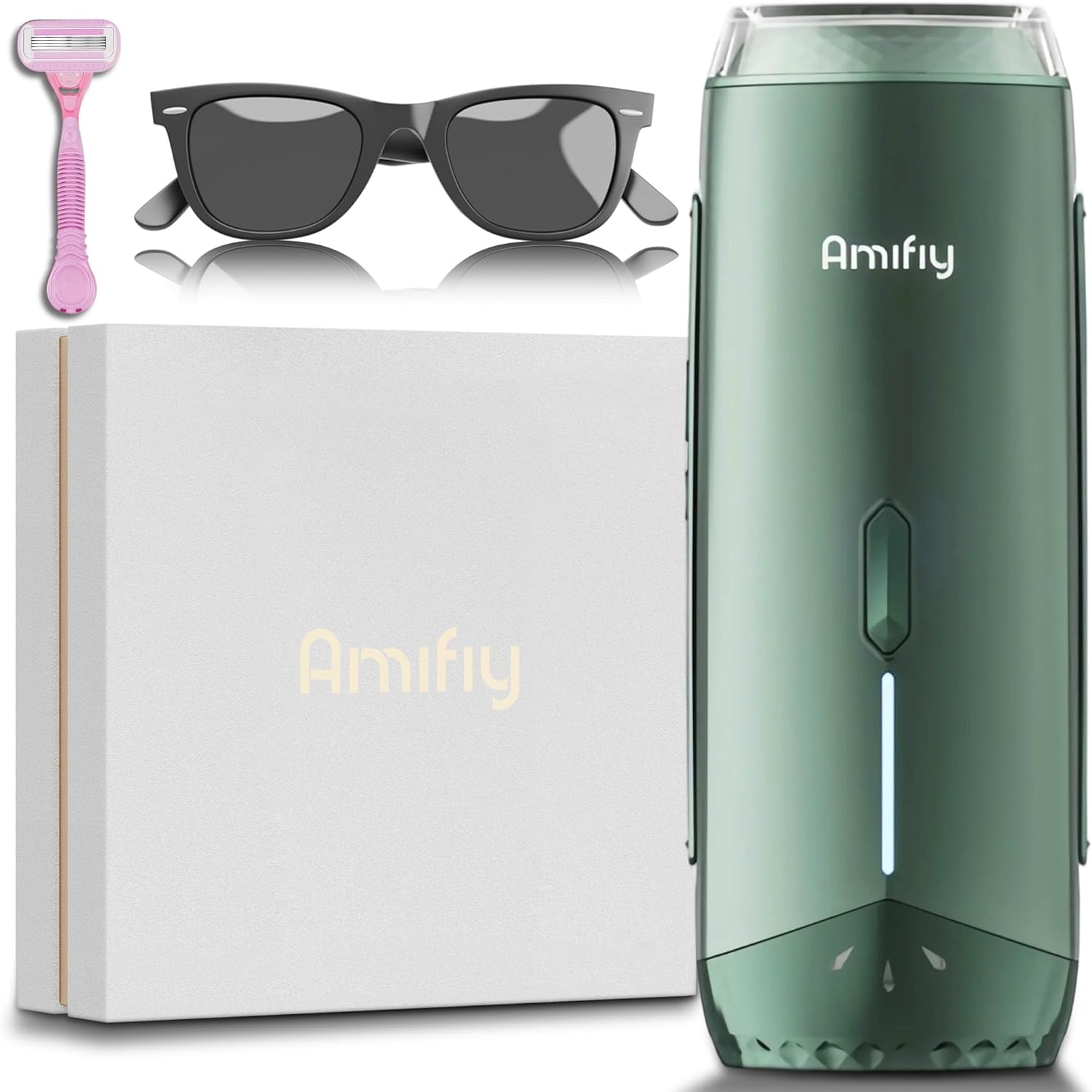 Ice Cooling IPL Home Use Hair Removal Device, Laser Hair Removal Machine Painless Epilator for Women Men, 3 Energy Levels & 2 Modes, Face Body Use with Razor & Glasses Ice Cooling IPL Home Use Hair Removal Device, Laser Hair Removal Machine Painless Epilator for Women Men, 3 Energy Levels & 2 Modes, Face Body Use with Razor & Glasses