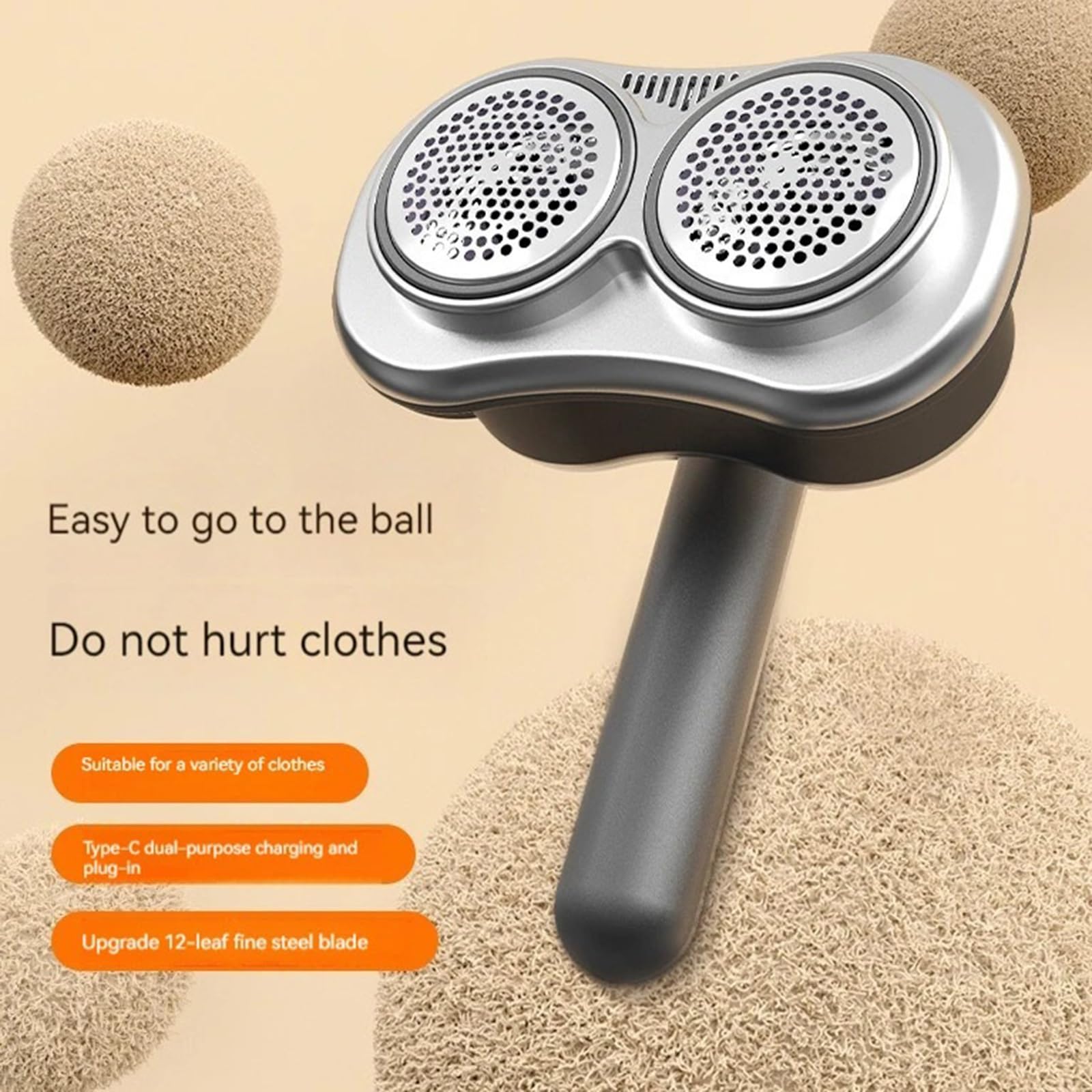 Pelucchi Lint Remover Rasoio for palline for capelli a doppia testa Rasoio domestico ricaricabile for rimozione palline for capelli Strumento portatile for la rimozione di pilling Levapelucchi Elettri