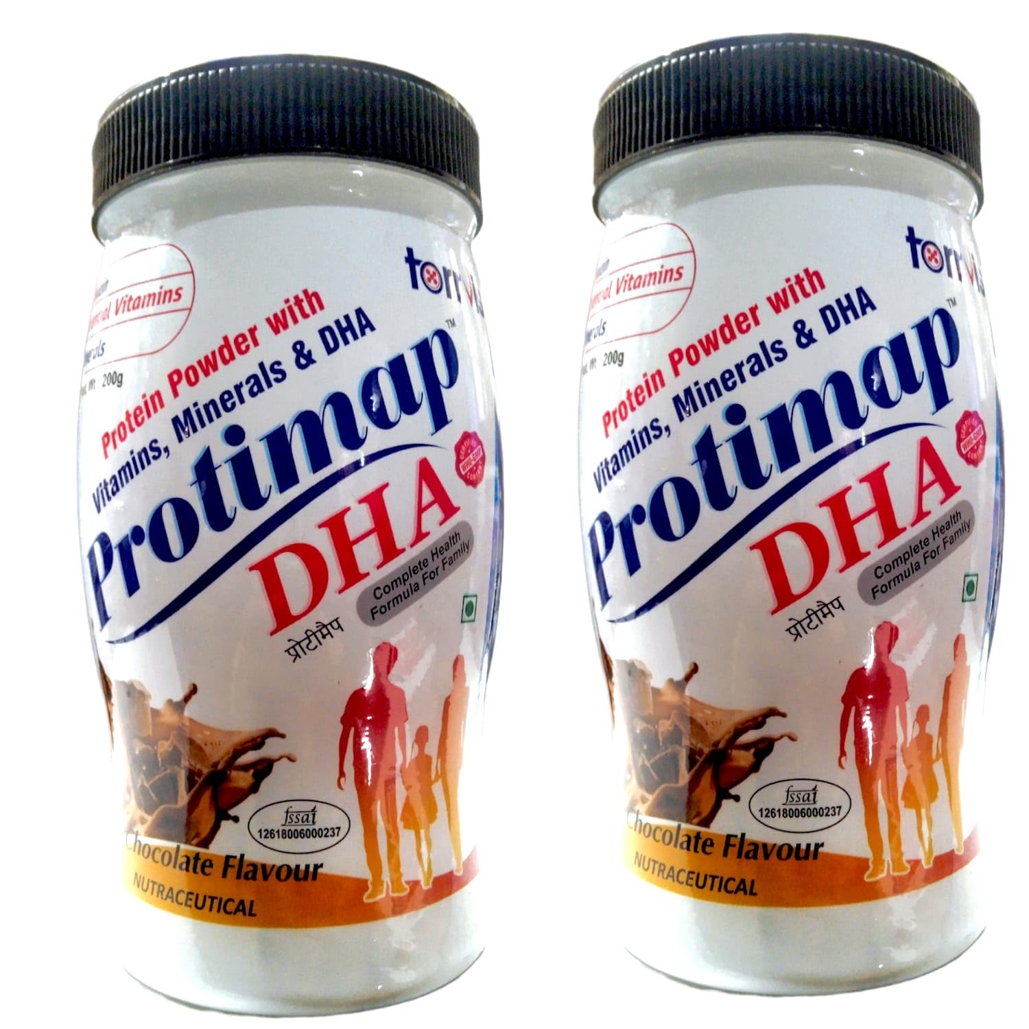 PROTIMAP DHA PROTEIN POWER 200G PROTEIN POWDER WITH VIRAMINS,MINERALS& DHA COMPLETE HEALTH FORMULA FOR FAMILY PACK OF 2-image-33