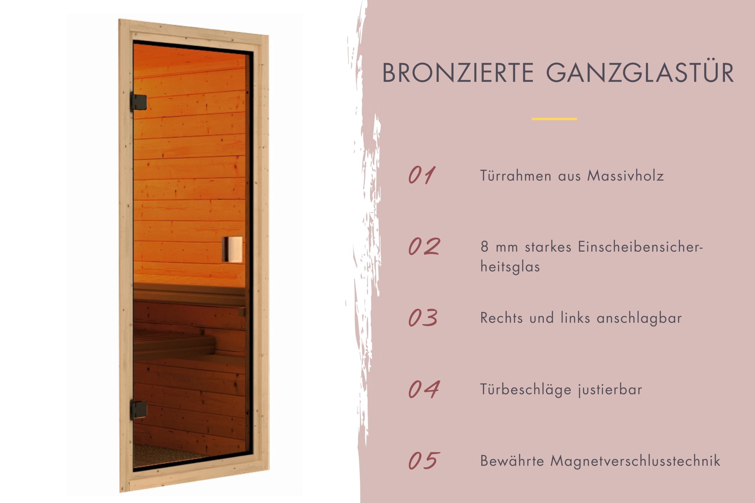 Karibu Fasssauna Set naturbelassen mit Ofen 9 kW integr. Strg., Kabel, Schindeln in versch. Längen (Länge 389 cm)