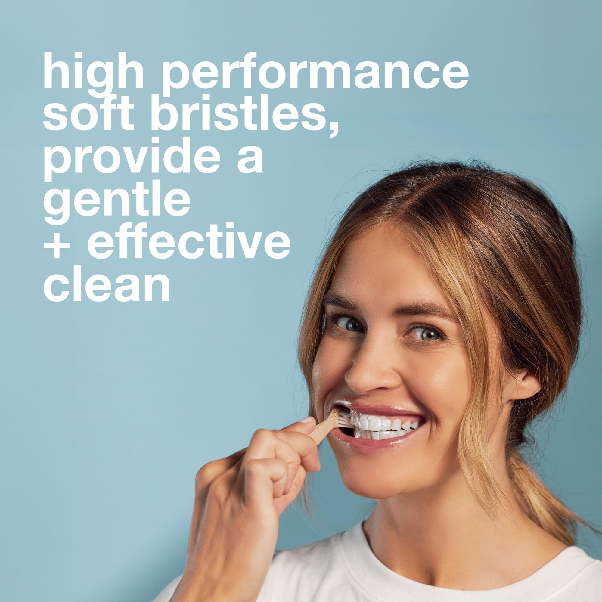 Davids Spazzolino da denti in bambù di alta qualità, confezione da 3 spazzolini da denti senza BPA ad alte prestazioni con setole morbide per adulti, manico in bambù naturale al 100%