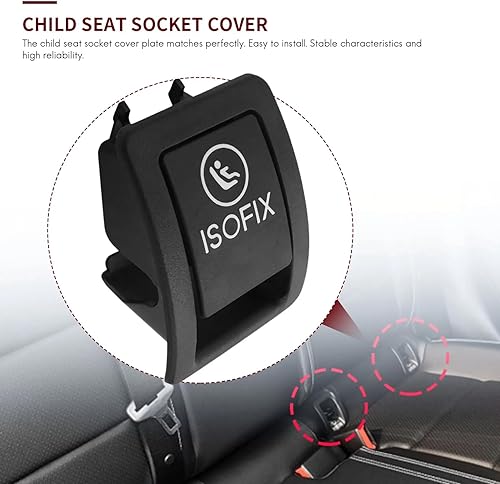 Miniatura 6 de Para Mercedes W205 Coche Trasero Niño ISOFIX Interruptor Asiento Cubierta de Seguridad Para Benz Clase C W205 C300 C350 C200 C180 2015-2021