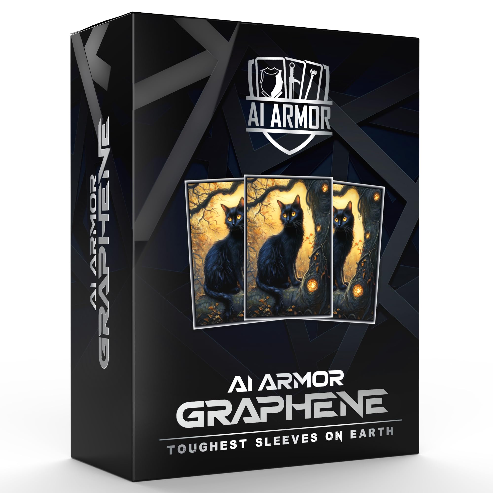 Ai Armor Graphene Series (Black Cat) - 105ct Textured Matte TCG/MTG Art Sleeves