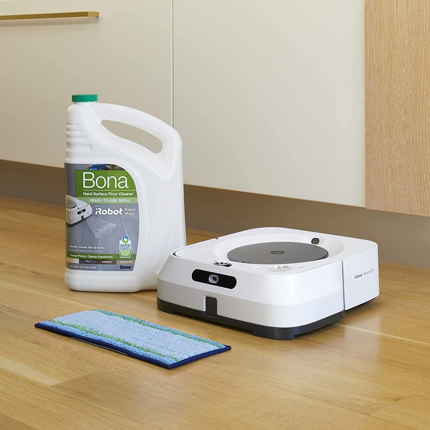 iRobot Braava Jet Hard Surface Cleaning Solution, Compatible with all Braava Robot Mops (3 Pack)