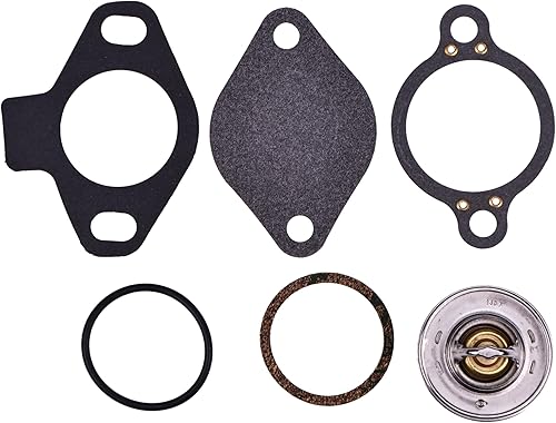 Miniatura 2 de Kit de termostato 807252Q4 18-3668 compatible con motores MerCruiser Quicksilver V-6 y V-8 MerCruiser 1983-2016 8.2L V8 0A338533-0F775199 1985-1995