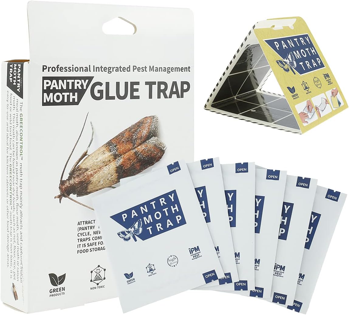 6pcs Pantry Moth Traps EcoFriendly Moth Traps NonToxic Sticky Glue