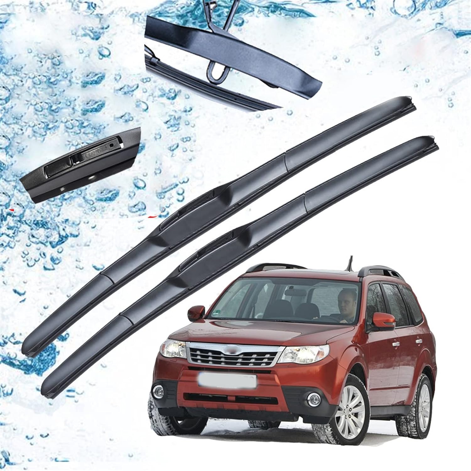 Car Front Windshield Windscreen Wiper Blades Brushes Cutter U J Hook Accessories,For Subaru,For,Forester 2008 2009 2010 2011 2012 SH
