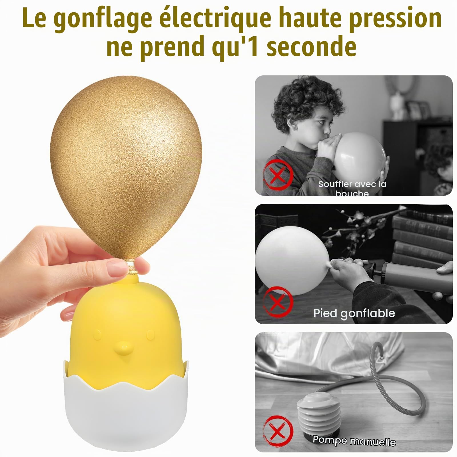 OBEST Pompe électrique Gonflable pour la Maison, électrique Pour Ballons | Electrique 400W,Pompe à Ballons pour Les Ballons de Mariage,Gonfleur Ballon Baudruche,Anniversaire et Fête