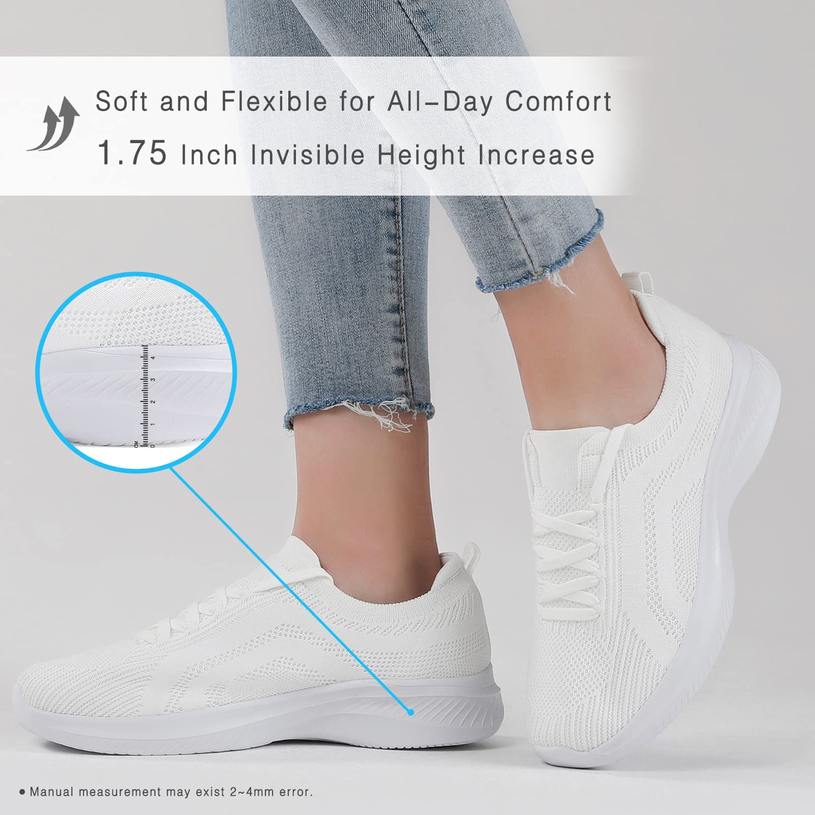 Santiro Scarpe da tennis da donna, comode, leggere, per camminare, atletica