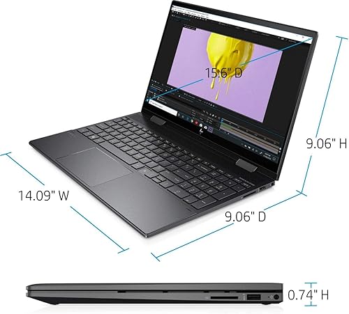 Miniatura 7 de 2020 Laptop HP ENVY x360 2 en 1, pantalla táctil Full HD de 15.6 pulgadas, procesador AMD Ryzen 5 4500U hasta 4.0 GHz, memoria de 8 GB, SSD PCIe de