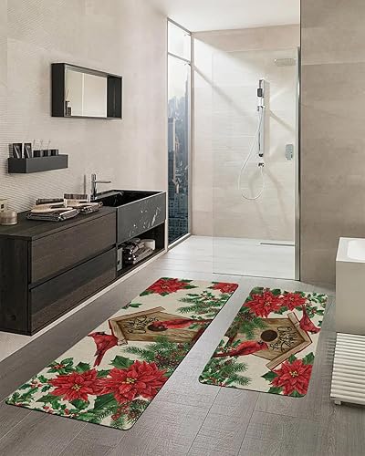 Miniatura 2 de Tapete de baño de invierno para bañera, antideslizante, de secado rápido y absorbente, de tierra de diatomeas, fregadero, dormitorio, cocina,