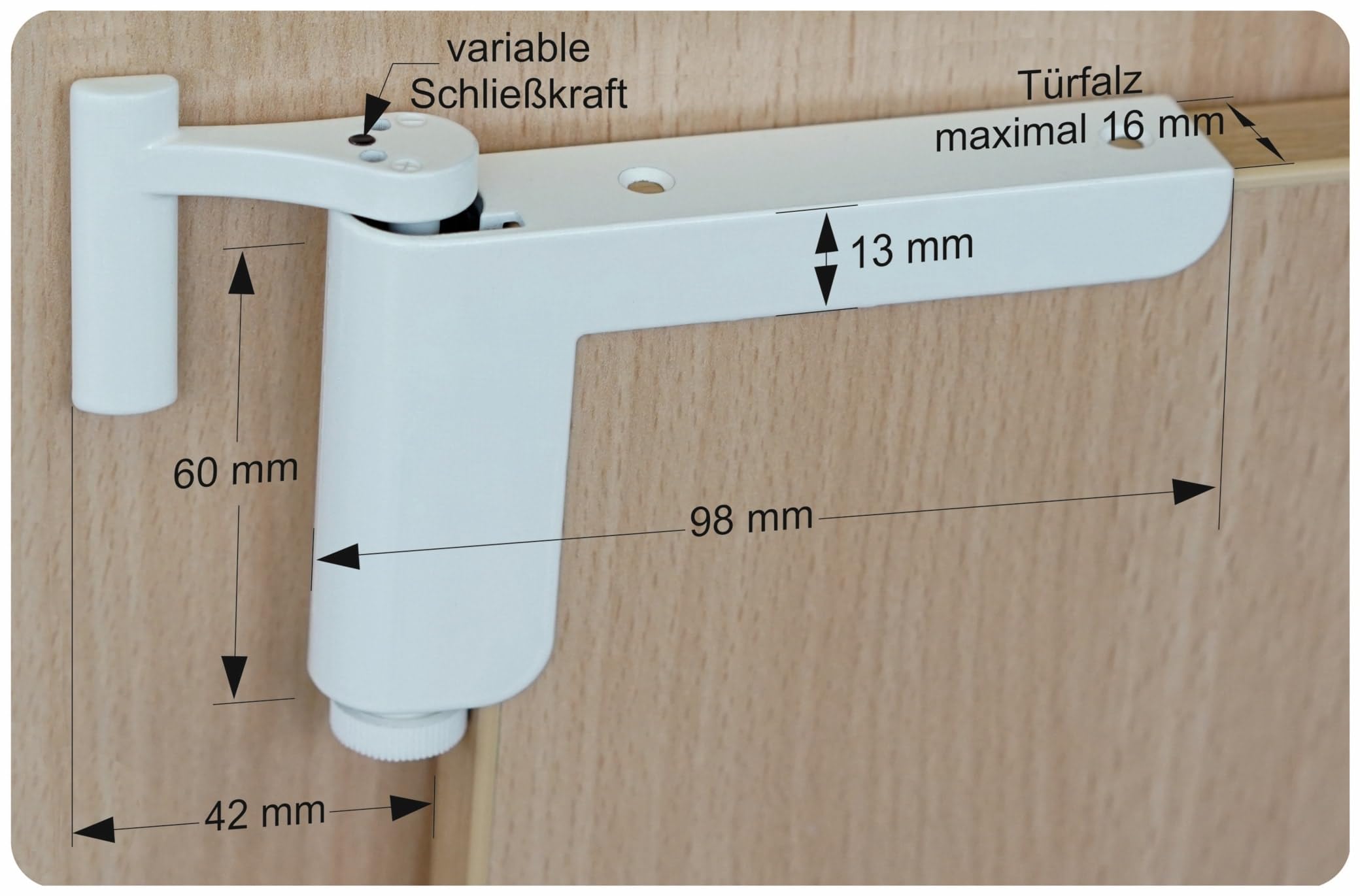 Clip Clove v3 Mini ferme-porte universel Blanc