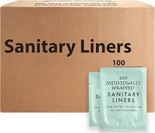 100 Pack Bulk Panty Liners for Homeless, Hospitals | Long Panty Liners for Postpartum, Incontinence, Menstruation Bulk Individually Wrapped Liners for Women