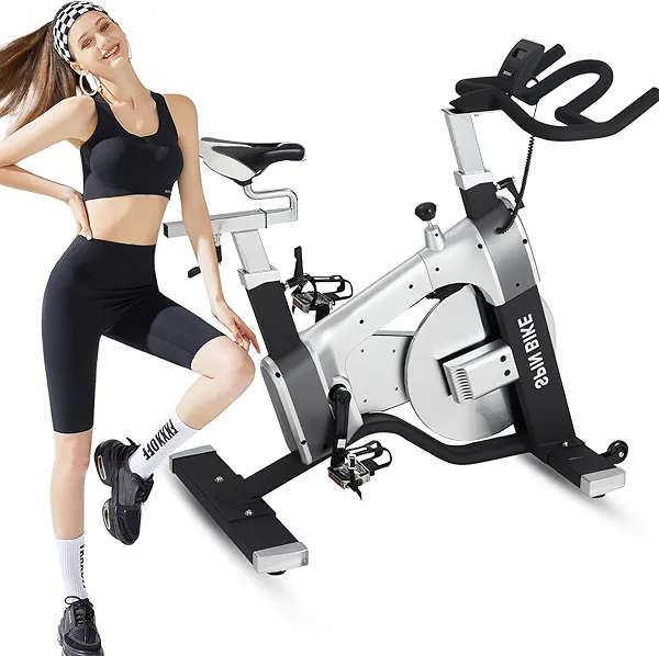 GarveeLife Commercial Exercise Bike, Cycling Bike for Home Cardio, Fitness Stationary Bike Indoor&Outdoor, Silent Belt Drive, 300lbs Weight Capacity, Adjustable Comfortable Seat/Magnetic Resistance