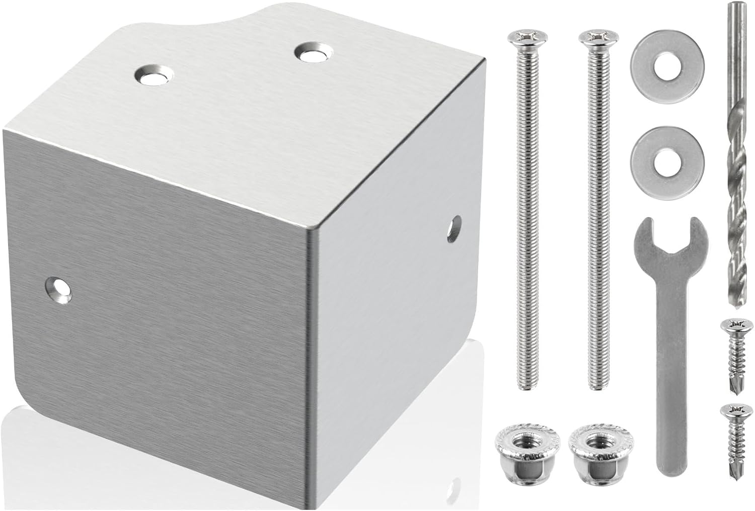 3.5" Pontoon Corner Caps ，Pontoon Boat Corner Cap- Heavy Duty 316 Stainless Steel Guard for Pontoon Boat Decks, Hulls, Water Platforms & Docks