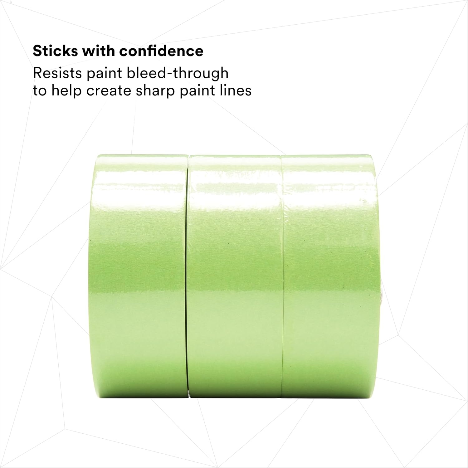 3M 401+ High Performance Masking Tape, Green, 48 mm x 55 m - Strong Holding Power for Automotive, Specialty Vehicle and Industrial Markets, Case of 12