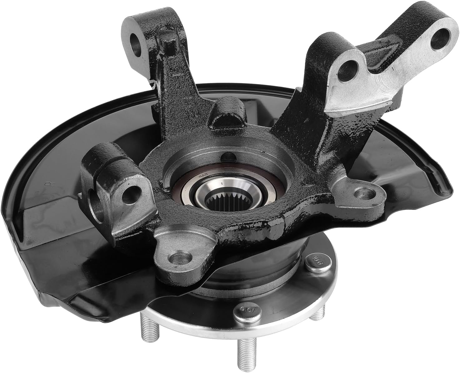 Front Steering Knuckle & Wheel Bearing Hub Assembly For Dodge Caliber 2007-2012,Jeep Compass 2007-2017,Patriot 2007-2017,Left Driver Side Replaces # 698-411,5085703AF,5085703AG, 5085703AH