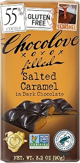 Chocolove Salted Caramel Dark Chocolate Bar 3.2oz - Rich, Tantalizing Gourmet Flavors