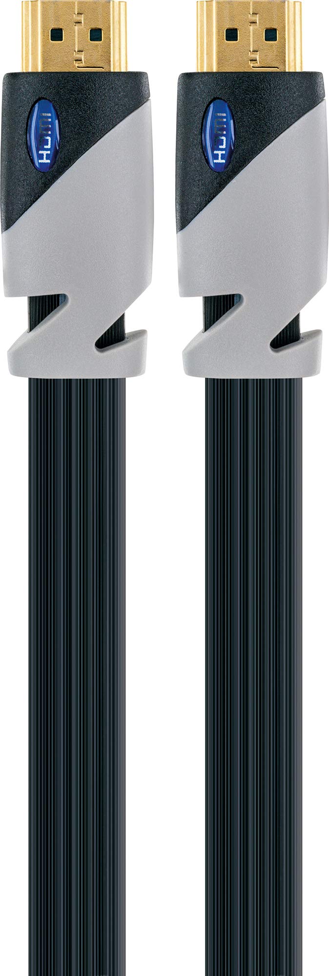 Schwaiger HDMF30 533 High Speed Flat Monitor Cable with Ethernet for Laptop to Monitor 3 M Black, 3 Meters - Image 3