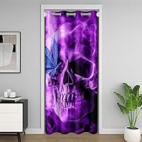 Vista 13 de jejeloiu Bonita cortina de puerta de ciervo para puerta, privacidad, 34 x 80 pulgadas, para niñas, niños, sala de caza, estampado de pata de oso