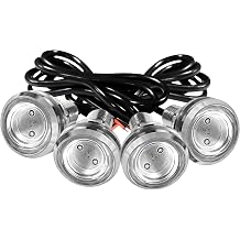 4Pcs 23mm COB DC 12V Eagle Eye LED Car Fog DRL Daytime Running Light Car ATV Camper Trunk Motorcycle Marker Lights Lamp Tail Reverse Fog Light Signal Lamp Red