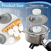 Vista 3 de 12 tabletas de limpieza y 2 discos de goma para Breville, discos de limpieza de retrodescarga de 2.126 in para máquinas Breville y Ninja Luxe Cafe