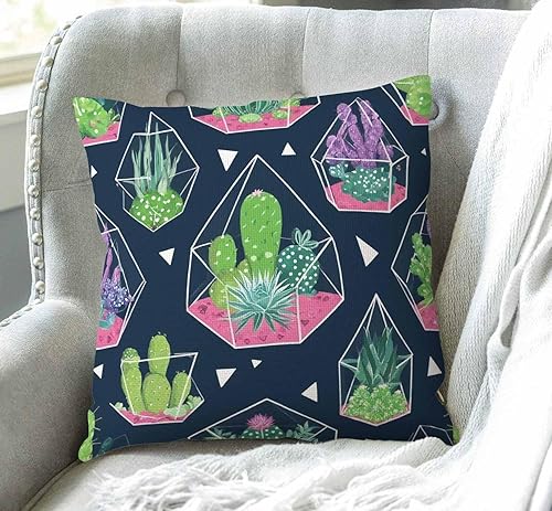 Miniatura 3 de Swono Funda de almohada decorativa de 18 x 18 pulgadas, parque nacional, naturaleza, montañas, niebla, sofá, funda de cojín para decoración moderna