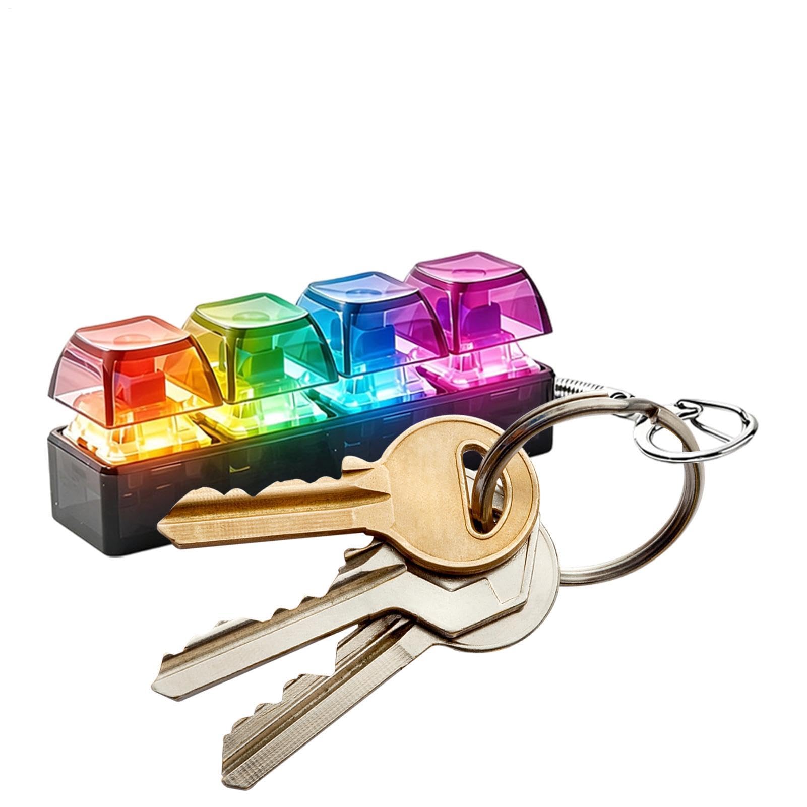 Przenośny Fidget Keychain, zabawka do klawiatury, 35 g, stabilne urządzenie ze świeżym użyciem, zestaw wspomagający stres, sensoryczny clicker z łatwą obsługą, akcesoria domowe do pracy, podróży, na