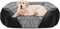 Vista 21 de INVENHO Cama extragrande para perros grandes, medianos y pequeños, rectangular, lavable, ortopédica, suave y relajante, duradera para mascotas