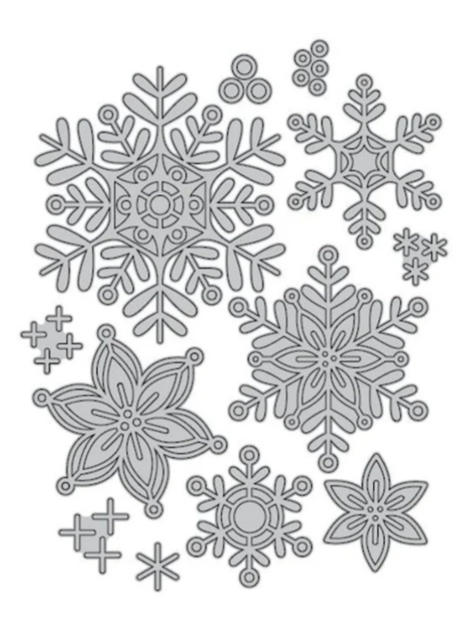 Fustella In Metallo Fiocco Di Neve E Pizzo | 142x25 Mm Per Scrapbooking E Biglietti Fai Da Te | Acciaio Al Carbonio