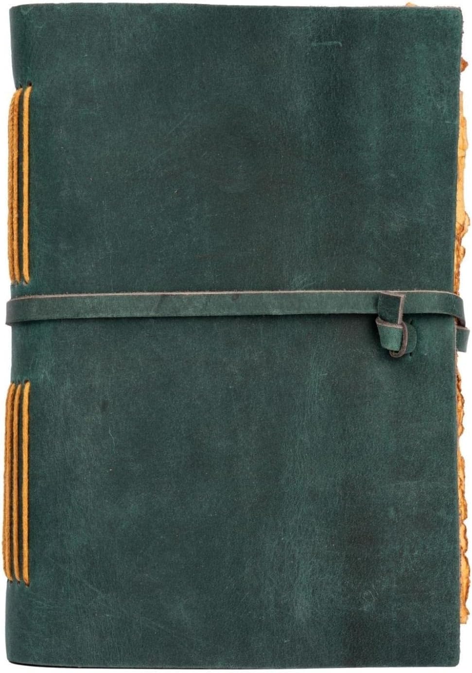 LEATHER VILLAGE Leather Journal with Lined Pages - Lined Journal - Journal for Women Lined Paper - Lined Leather Journal - Vintage Leather Journal with Antique Deckle Edge Paper - 8 X 6 inches