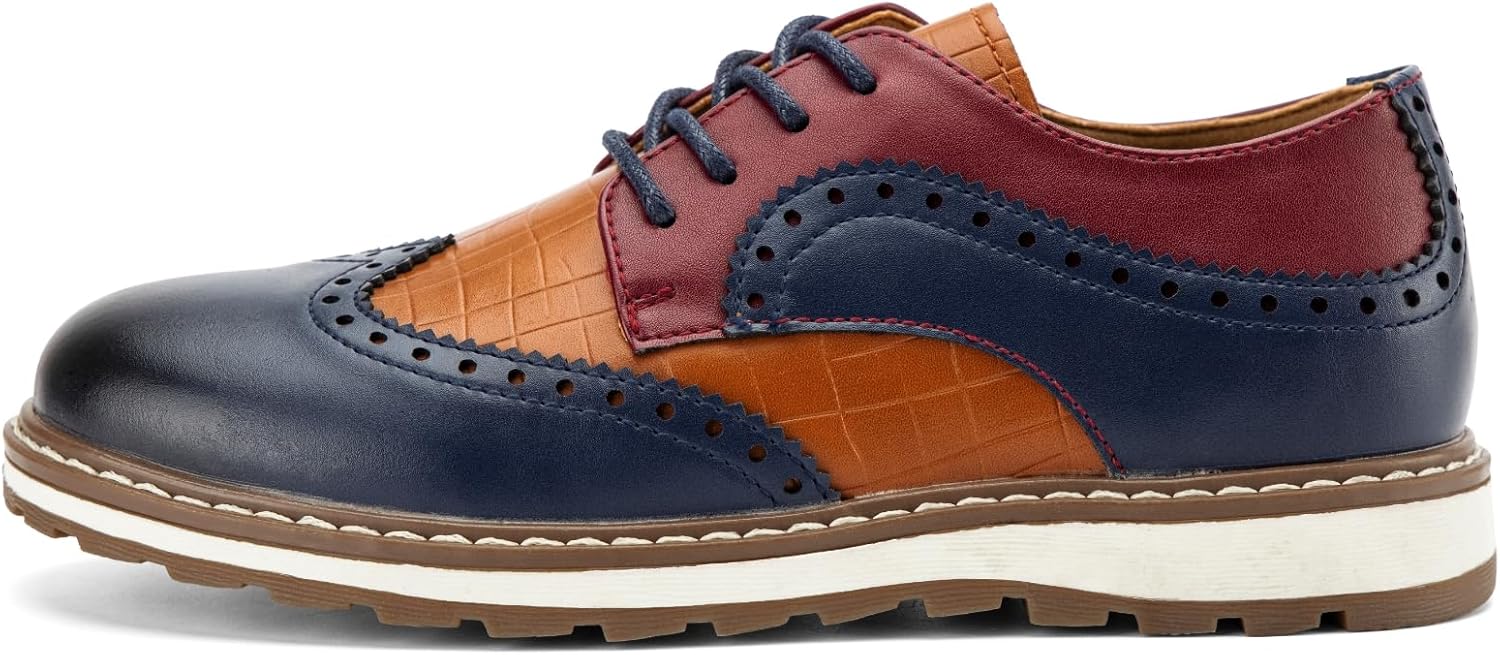 JITAI Boys Shoes Kids Shoes Fashion Rubber Low-Heels Boys Dress Shoes Toddler Dress Shoes for Casual Party Business Formal Toddler Boy Shoes - Image 2