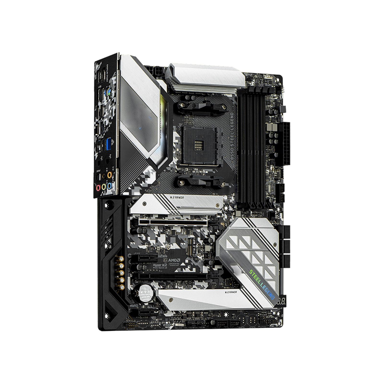 Placa Base Placa Base Fit For ASRock B550 Steel Legend AM4 Compatible con 5800X3D 5700X 5600G CPU 4xDDR4 4533MHz 128GB M.2 HDMI PCIe4.0 ATX