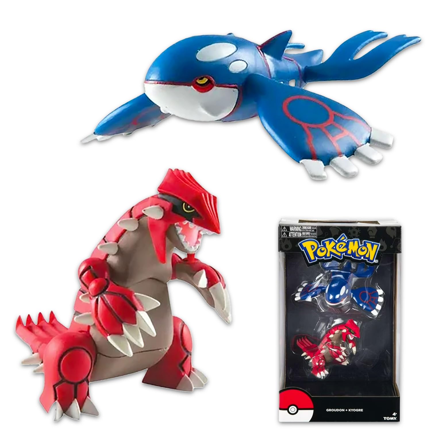 ☆*☆様 ポケモン Kyogre Groudon フィギュアセット Pokemon Action Figure 2 Pack - 4