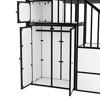 Amazon.com: Harper & Bright Designs Twin Over Twin Metal