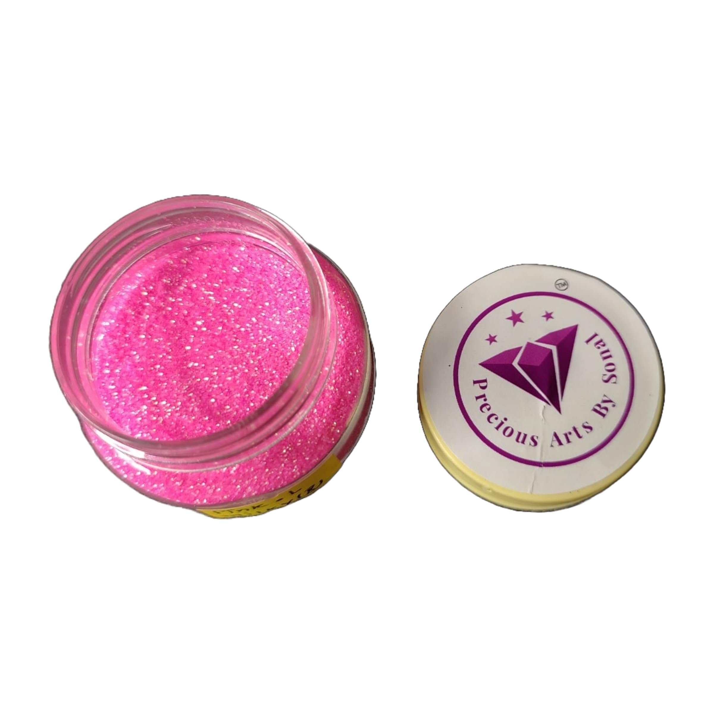 Precious Art by Sonal Glitter Powder Neon Colors for Resin Art - 20 gram (Light Pink)-image-27