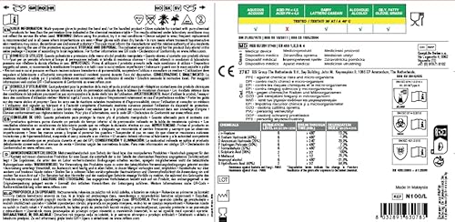 Reflexx N100/L – Powder Free Nitrile Gloves Chemical Protection – g 14 (M), size L