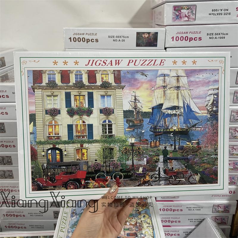 Tuzsocr Jigsaw Puzzles 1000 Pieces for Adults,Family Activity Jigsaw Puzzles Educational Games,for Adults & Kids Age 12 Years Up (Leisurely Life)
