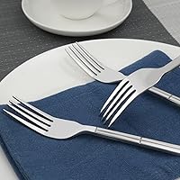 Vista 6 de Tenedores de cena de acero inoxidable de 12 piezas, 7.97 pulgadas