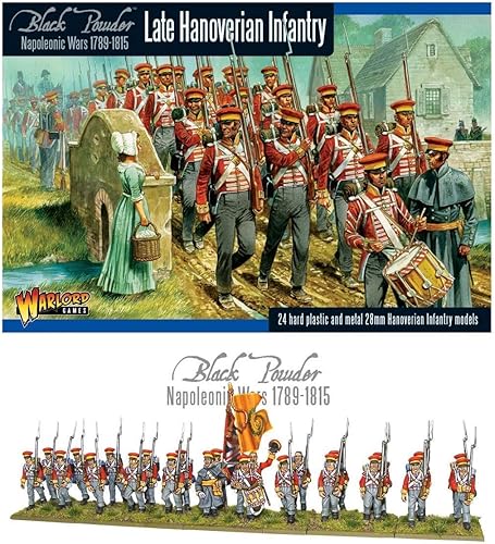 Black Powder Late Napoleonic Hanoverian Line Infantry Regiment 1:56 Military Wargaming Plastic Model Kit