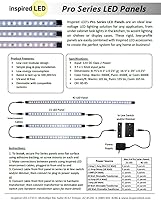 Vista 2 de Inspired LED Luz para debajo de la encimera Pro Series Triple Deluxe+ 12 paneles - Kit de fuente de alimentación 3 - Blanco puro