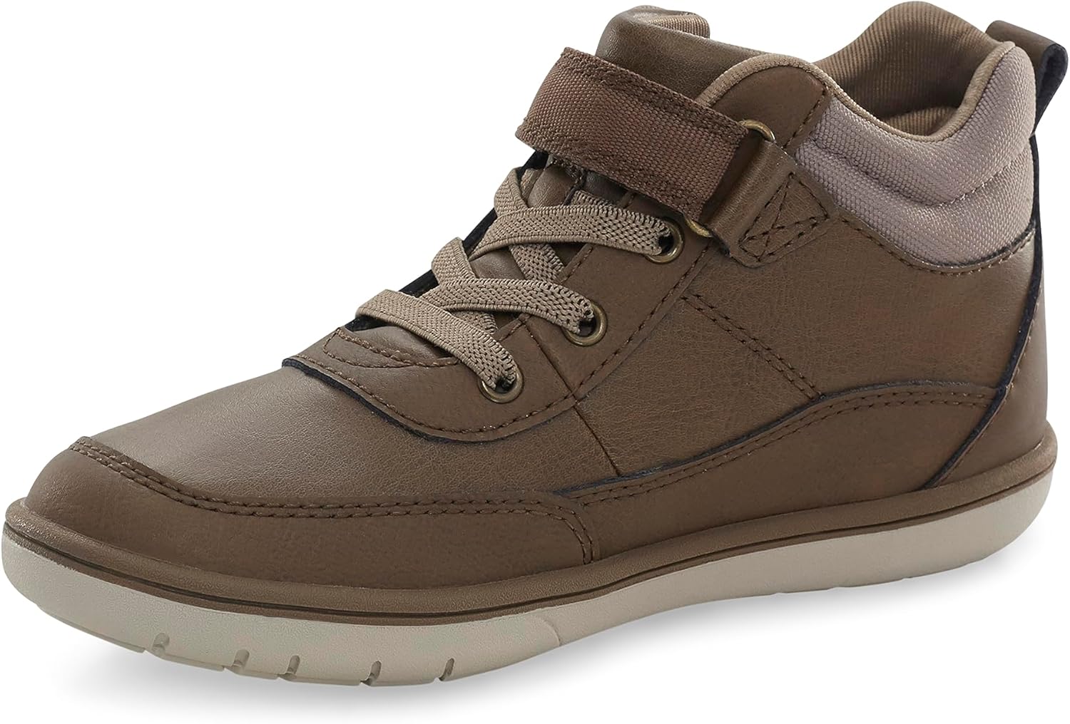 Stride Rite SRT Braxton Sneaker, Espresso, 9.5 Wide US Unisex Little_Kid