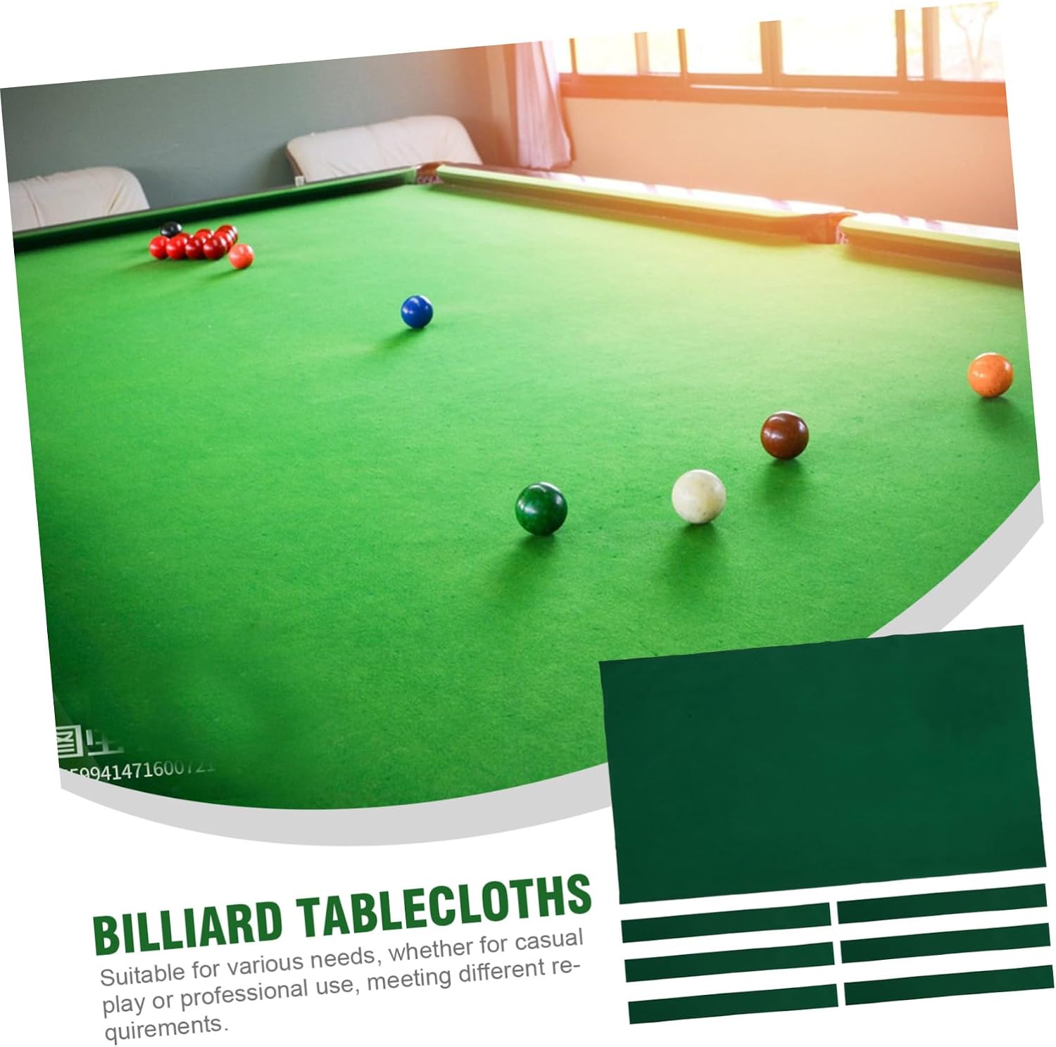 VALICLUD 1set Billiards Table Cloth Elegant Pool Table Cover Design for Billiard Games Accessory for Home Professional Play