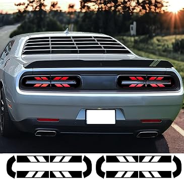 Tail Light Tint Decal for DOD ge Challenger 2015-2023, for DOD ge Challenger Accessories, Tail Light Sticker Decal for 2024, 2023, 2022, 2021, 2020, 2019, 2018, 2017, 2016, 2015 DOD ge Challenger