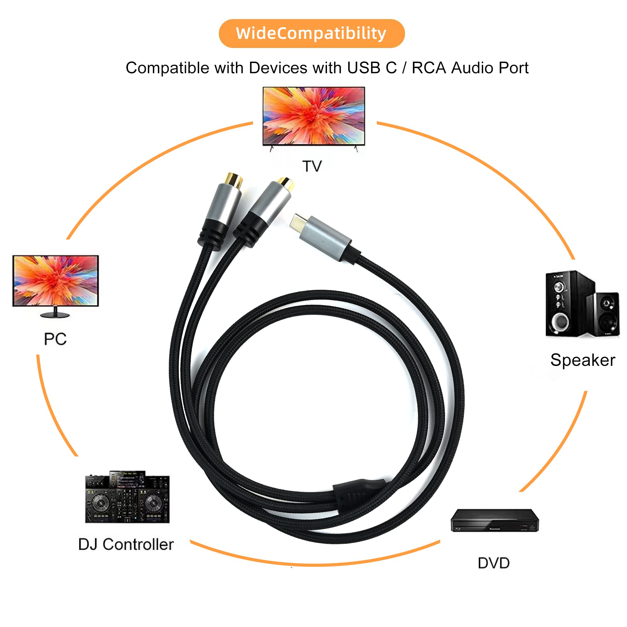 Cavo Di Prolunga Audio Stereo Per Cuffie Da Jack Da 3,5 Mm (5 - Foto 3